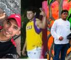 Júnior Flores, Aaron Palma y Cristian Núñez, tres de los cuatro muertos. El otro fallecido fue identificado como Selvin Geovany Ávila Lagos.