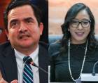 Mario Pérez, diputado por Santa Bárbara y presidente de la Comisión de Presupuesto, y Lissi Matute Cano, vicepresidenta del Congreso Nacional y diputada por Francisco Morazán.
