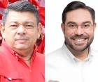 <b>Samuel García</b>, candidato a diputado por el Partido Liberal (PL) en el departamento de Olancho, y el diputado liberal Jorge Cálix.