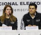 Cossette López y Marlon Ochoa, consejeros del Consejo Nacional Electoral.