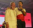 Roberto Contreras, presidente del Consejo Central Ejecutivo del Partido Liberal de Honduras (CCEPL), durante la campaña electoral junto al candidato Salvador Nasralla.