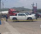 Escena en la que fue asesinado un reconocido agricultor en Siguatepeque, Comayagua.