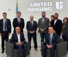 Nasry Asfura en las instalaciones de United Imaging Healthcare (UIH), en Houston, Texas.