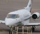 Imagen de la aeronave que transportó a el expresidente Juan Orlando Hernández a Honduras.