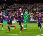 Cancelo abre temprano el marcador tras asistencia de Yamal contra el el <b>Racing </b>de <b>Santander </b>por LaLiga.