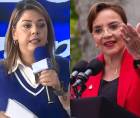 María Antonieta Mejía, candidata a designada presidencial por el Partido Nacional, y Xiomara Castro, presidenta de Honduras.
