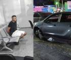 Conductor ebrio atropelló a dos policías motorizados en la Rivera Hernández.