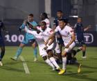 Jerry Bengtson celebrando su gol que evitó la derrota del Olimpia ante Motagua.