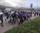 Una caravana de cerca de 400 hondureños salió desde la Terminal de San Pedro Sula en busca del sueño americano el pasado 21 de septiembre.