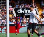 Yamal abrió el marcador a los 6 minutos con un golazo frente al Valencia.