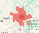 El IGP señaló que el movimiento telúrico se registró a las 13:00 horas (18:00 GMT) de este jueves y tuvo una profundidad de 108 kilómetros.
