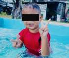 Fotografía en vida del menor Matheo Almendares, de tres años de edad, quien murió ahogado en un balneario de Dulce Nombre de Culmí, Olancho.