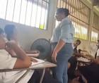 El video grabado por un estudiante muestra una acalorada discusión entre una docente y una alumna en el Centro de Educación Básica República de Cuba, en Morazán, Yoro.