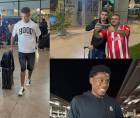 Así fue la llegada este día de otros tres legionarios que se sumarán a los trabajos de José Molina en la Selección de Honduras para los partidos de la Liga de Naciones.