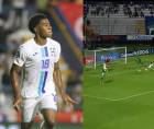 Dereck Moncada anotó el primer gol de la era de José Molina en la Selección de Honduras ante Surinam.