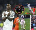Las imágenes más curiosas de la goleada del Real Madrid (4-1) contra la Real Sociedad en la Liga Española con un Vinicius brillante en el Bernabéu, donde se conoció el motivo de la ausencia de Mbappé y una hondureña cautivó.
