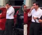 Octavio Pineda no ocultó sus lágrimas tras despedirse de su cargo.