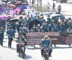 El colectivo magisterial presente en la movilización de San Pedro Sula.