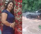 Susana Sabillón es la mujer que perdió la vida luego de que el vehículo en el que se transportaba junto a su esposo fuera arrastrado por la corriente de un río en la aldea El Dorado, en la zona de Arizona, municipio de Tela, Atlántida.