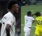 El juego entre el Real Madrid y Villarreal dejó una insólita escena. Vinicius, con pocos minutos en cancha, marcó y posteriormente terminó expulsado.