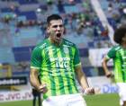 El argentino Nicolás Messiniti gritó con mucha euforia su gol anotado en el estadio Morazán.