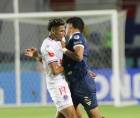 El clásico capitalino ha sido bastante intenso en la primera parte.