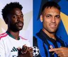 Vinicius por Real Madrid y Lautaro Martínez del Inter de Milán, figuras de ambos clubes.