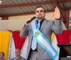 Nelson Castellanos, alcalde de Concepción, Santa Bárbara en el acto de juramentación al asumir un nuevo periodo como alcalde municipal el pasado 28 de enero.