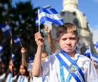 Denzel Yehudiel Bonilla Castro durante su participación en el Congreso Infantil en Tegucigalpa.