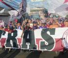 La barra del Saprissa hizo el viaje a Tegucigalpa para apoyar al cuadro tico en el duelo ante Olimpia.