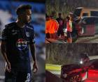 Los jugadores de Motagua sufrieron un accidente luego del entreno en el Complejo Deportivo Pedro Atala Simón.