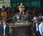 Valerio Ardón el día que asumió como jefe castrense de Honduras.