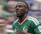 Julián Quiñones celebrando su gol que abrió el marcador en el México vs Sudáfrica.