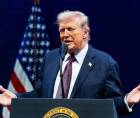 El presidente de Estados Unidos, Donald Trump, durante un discurso oficial. Fotografía: EFE