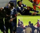 El Motagua regresó al triunfo esta noche en el Nacional: los azules golearon 4-1 a Lobos y fuera de la fiesta, Jorge Serrano genera preocupación tras lesión.