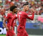Cristiano Ronaldo celebrando su primer gol en el Mundial 2026.
