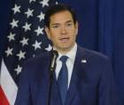 El secretario de Estado de Estados Unidos, Marco Rubio, durante una conferencia de prensa.