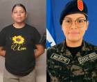 Emilia Fernanda Rodríguez Armas (izquierda) es acusada del delito de homicidio en perjuicio de Waldina Mejía Valle, infante de marina y su pareja sentimental.