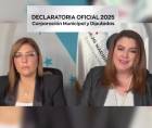 Ana Paola Hall junto a Cossette López, consejeras del Consejo Nacional Electoral de Honduras.