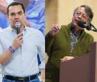 Tomás Zambrano, presidente del Congreso Nacional de Honduras, y Gustavo Petro, presidente de Colombia.