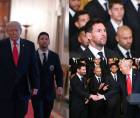 Lionel Messi y el Inter Miami fueron homenajeados por Donald Trump por haber ganado el título de la MLS 2025. En la Casa Blanca estuvo un hondureño presente y la reacción del argentino cuando el presidente de Estados Unidos mencionó a Cristiano Ronaldo.