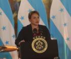 La presidenta Castro participa en un evento oficial.
