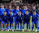 El 11 titular de la Selección Nacional de El Salvador que fue goleado.
