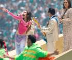 La cantante mexicana Belinda se presentó en la inauguración del Mundial de la FIFA 2026 este jueves, en el estadio Ciudad de México (México).