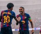 Raphinha y Lamine Yamal fueron autores de los goles en la goleada del Barcelona.