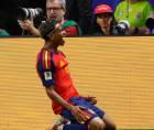 Lamine Yamal gritó a todo pulmón su primer gol en Copas del Mundo.