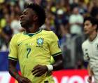Vinicius Junior ha estado bien marcado por la zaga defensiva de Japón.