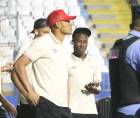 Jugadores del Olimpia instalados en el estadio Nacional.