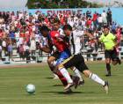 El joven Jeremy Rodríguez abri+p el marcador en el Juticalpa vs Olimpia.