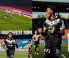 El catracho puso el 1-1 en ese momento con un soberbio cabezazo.